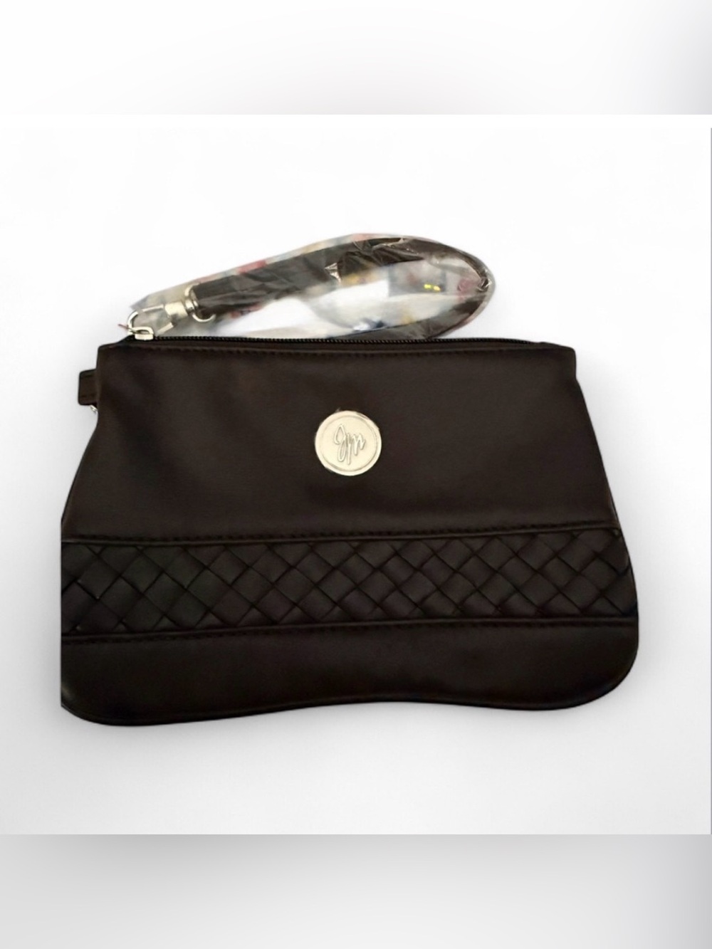 Jessica Moore Brown Faux Leather Wristlet Clutch - Picture 2 of 4
